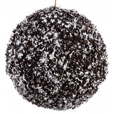 Χριστουγεννιάτικη Καφέ Μπάλα, με Αστεράκια (10cm)